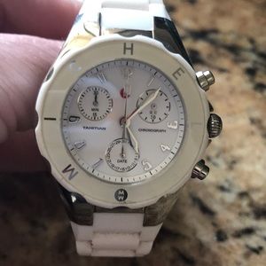 Michelle white jelly watch